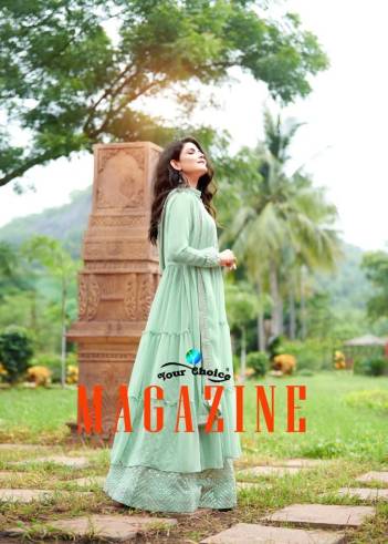 Magazine By Your Choice Designer Partywear Sharara Style Salwar Suits